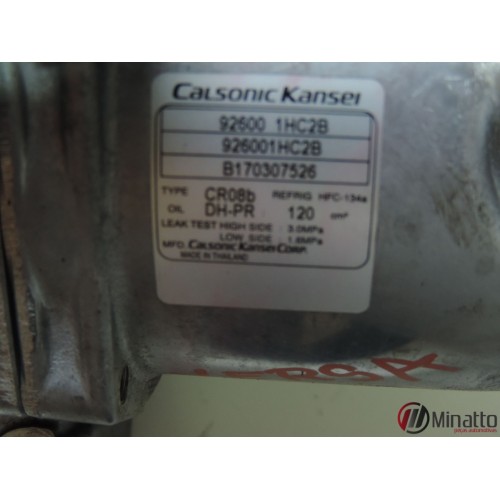 Compressor Do Ar Condicionado Nissan Versa 1.6 16v 2017 