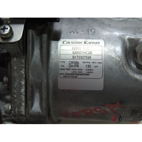 Compressor Do Ar Condicionado Nissan Versa 1.6 16v 2017 