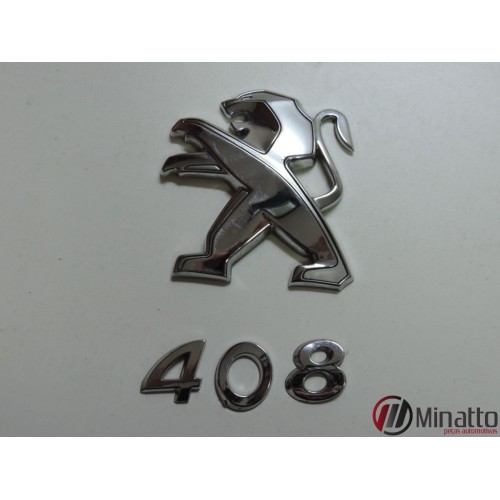 Emblema Tampa Traseira Peugeot 408 2012 Original