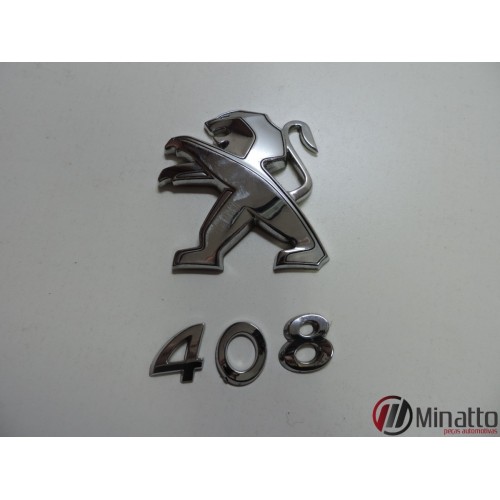 Emblema Tampa Traseira Peugeot 408 2012 Original