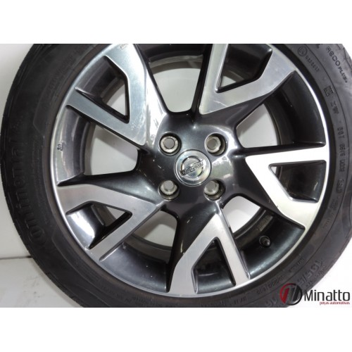 Roda Com Pneu 195/55/r16 Continental Nissan Versa 1.6 2017